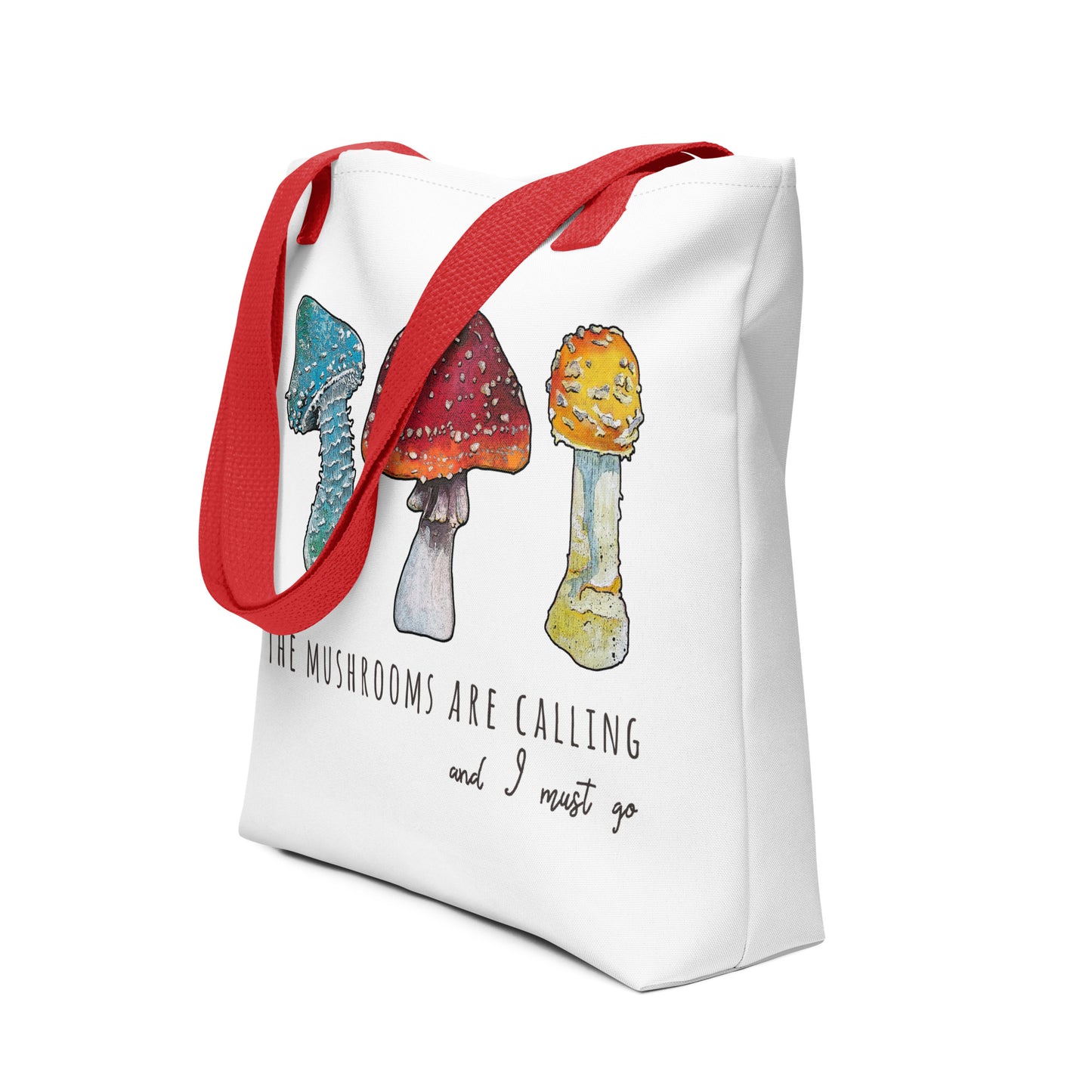 Mushrooms Are Calling Tote Bag