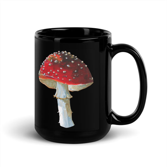 Amanita Black Mug