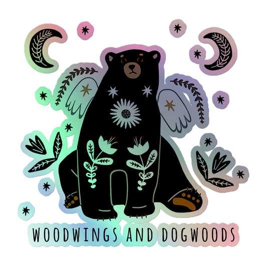 Holographic Woodwings Logo Sticker